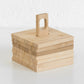 Set of 6 Bamboo Drinks Coasters with Holder