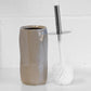 Geometric Glazed Toilet Cleaning Brush and Holder Set Bathroom Accessories