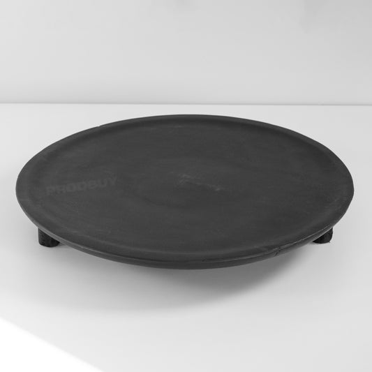 Round 38cm Black Wooden Plant Pot Stand