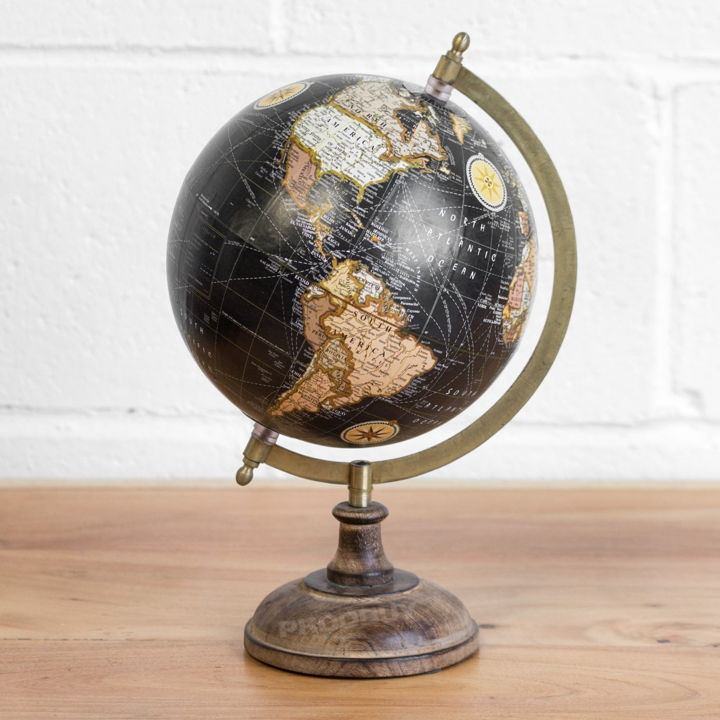 33cm Tall Vintage Style Decorative Globe