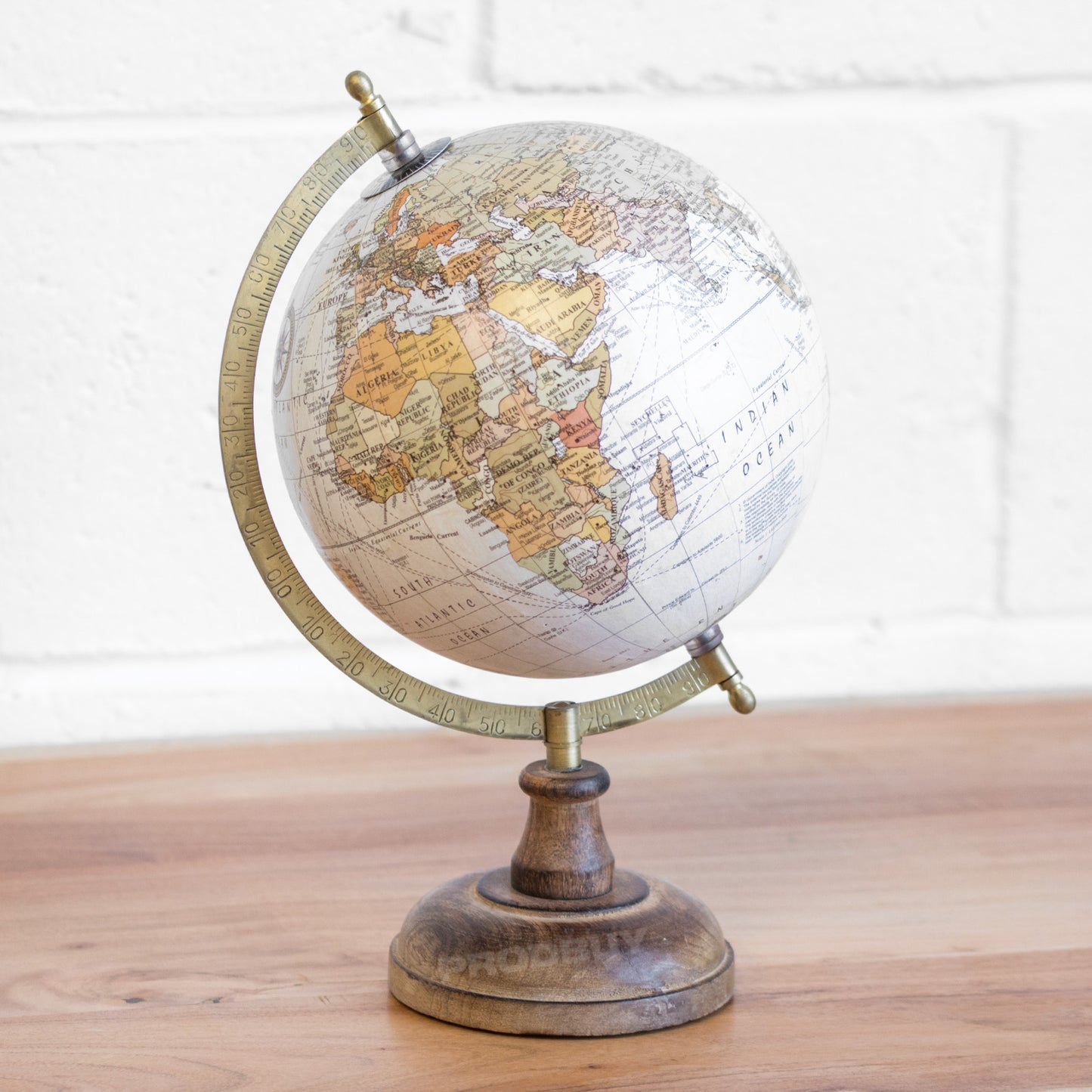 33cm Tall Vintage Style Decorative Globe