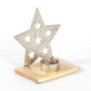 Free-standing Metal Star Tealight Candle Holder