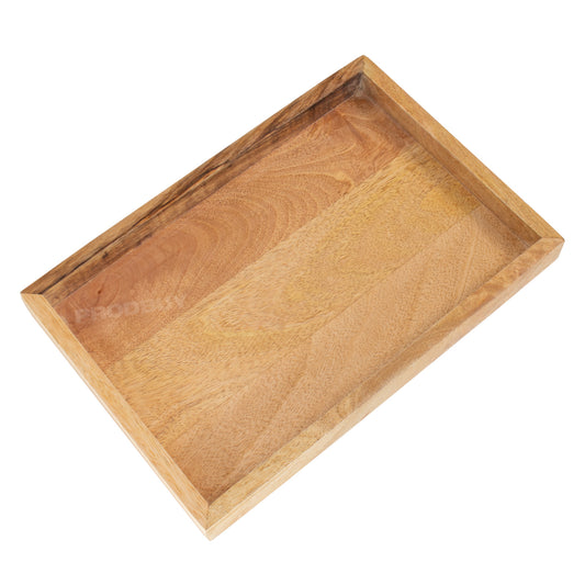 Decorative 28cm Wooden Candle Holder Tray