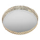 29cm Round Gold Coloured Decorative Display Tray Candle Jewellery Perfume Plate