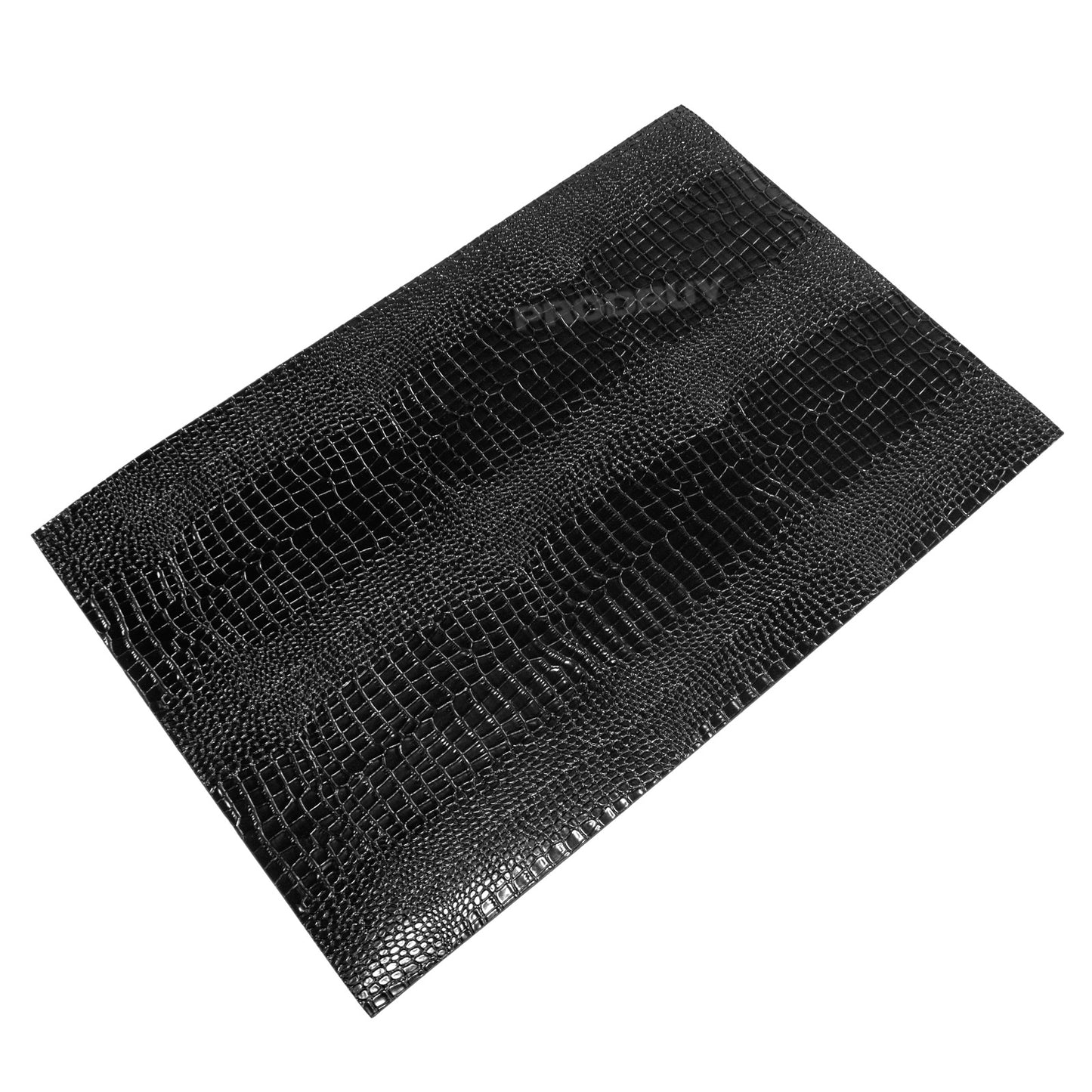 Set of 4 Large Black 45cm Snake Skin Style Placemats