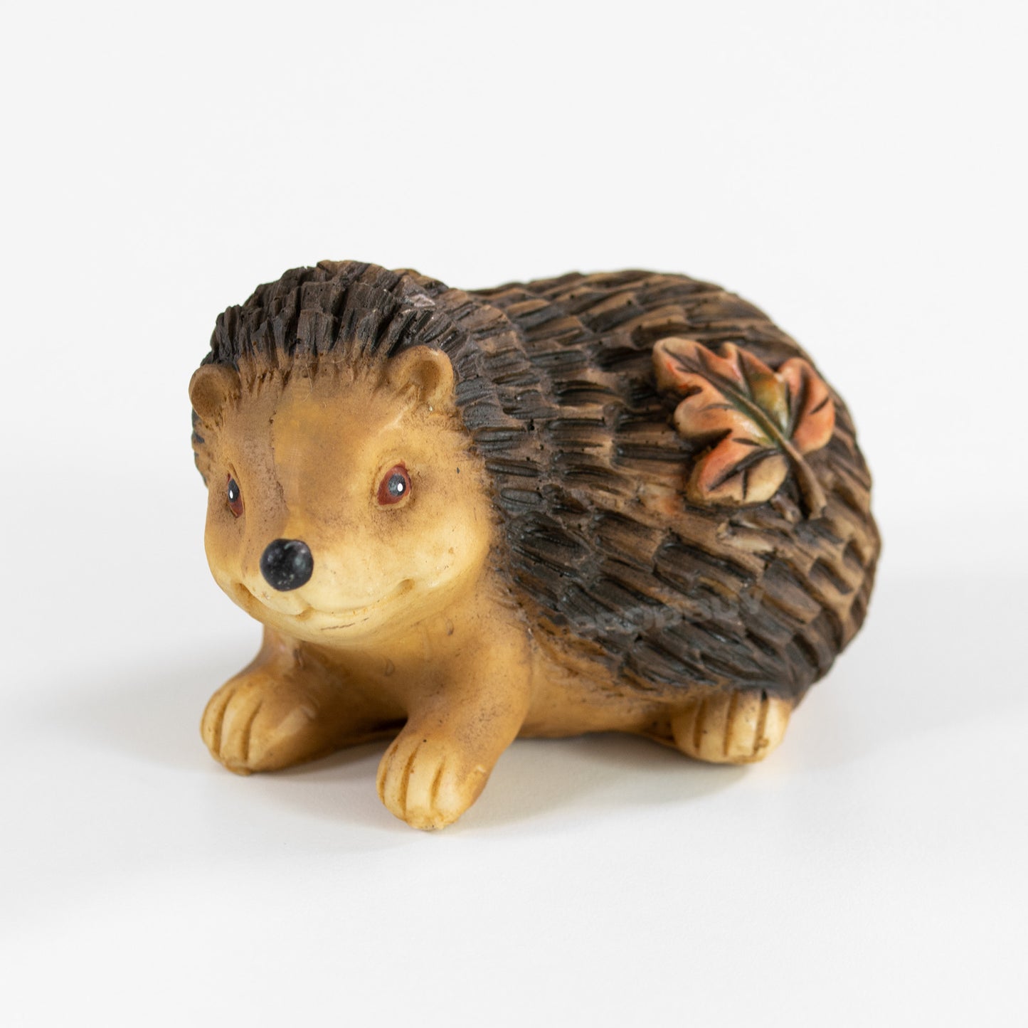 Set of 2 Small Resin Hedgehog Garden Ornaments