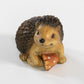 Set of 2 Small Resin Hedgehog Garden Ornaments