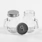 Handled Mason Jar Glass Salt and Pepper Pots