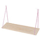 50cm Floating Wall Shelf with Metal Wire Brackets