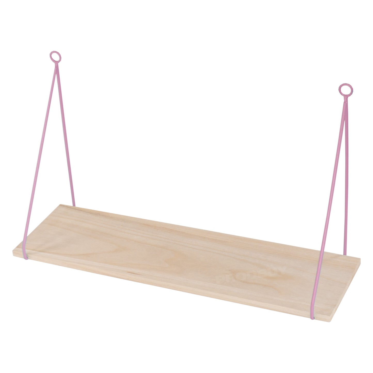 50cm Floating Wall Shelf with Metal Wire Brackets