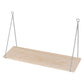 50cm Floating Wall Shelf with Metal Wire Brackets