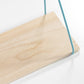 50cm Floating Wall Shelf with Metal Wire Brackets