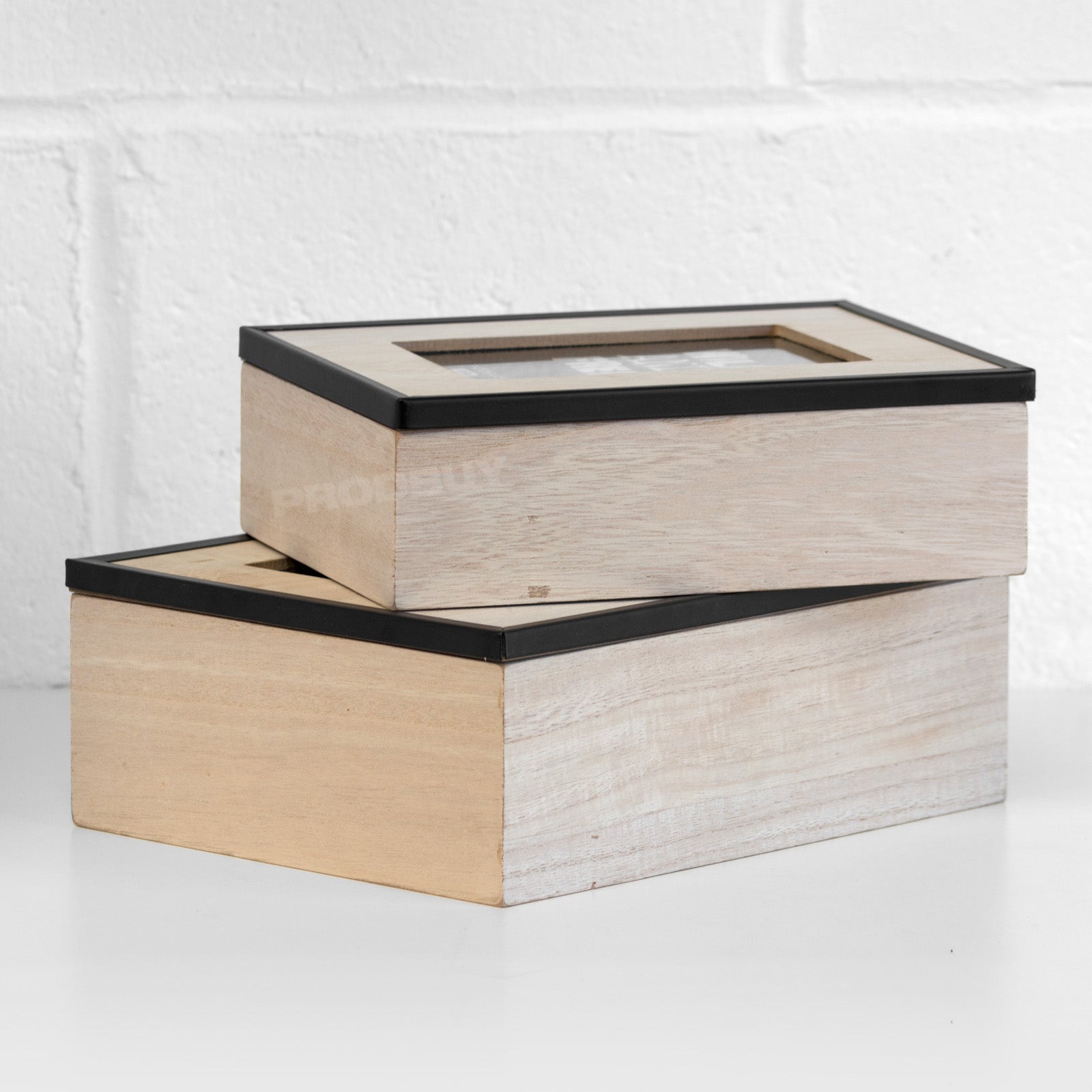Wooden 4X6 Photo Storage Box With Lid Large - 5 x 7 Inch Photograph