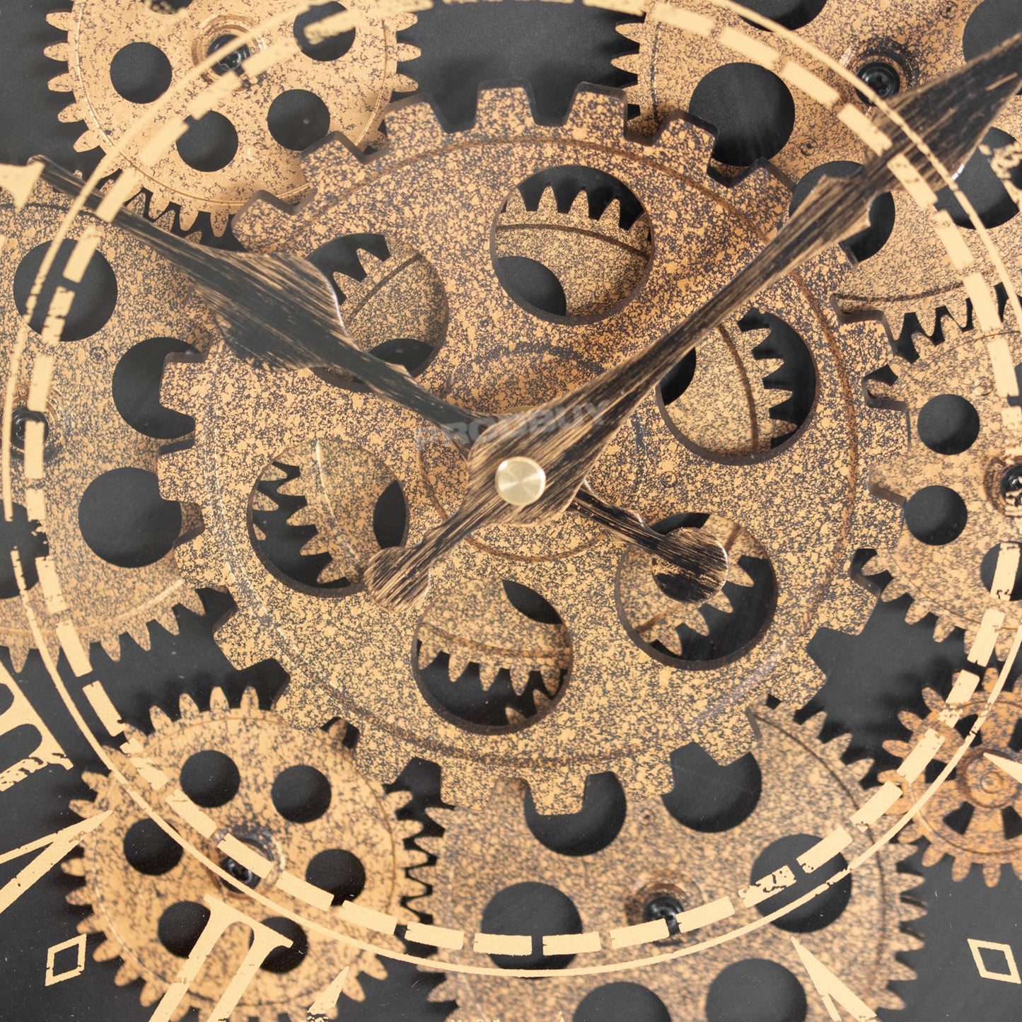 Steampunk 36cm Wall Clock with Moving Cogs