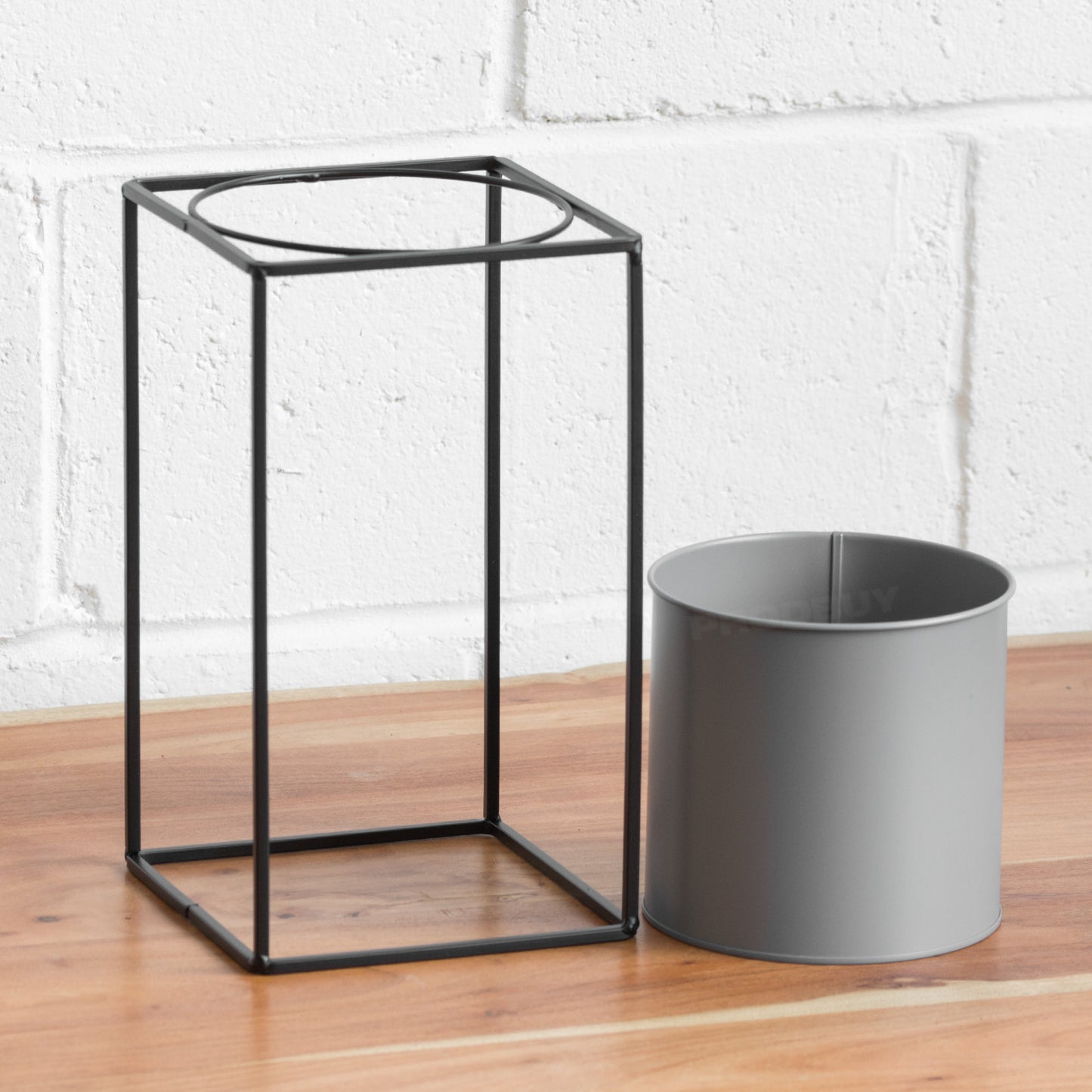 Standing Plant Pot Cover with Metal Frame