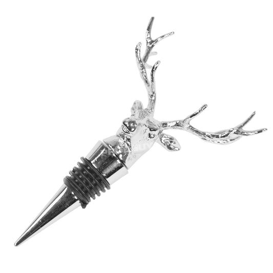 Metal Bottle Stopper Reusable Cork Novelty Vintage Stag Deer Wine Champagne
