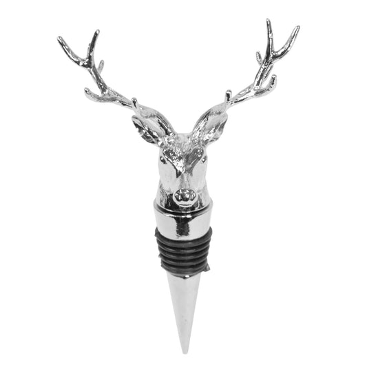 Metal Bottle Stopper Reusable Cork Novelty Vintage Stag Deer Wine Champagne