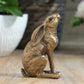 Small Bronze Moon Gazing Hare Ornament