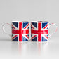 Set of 2 Union Jack Flag 350ml Coffee Mugs