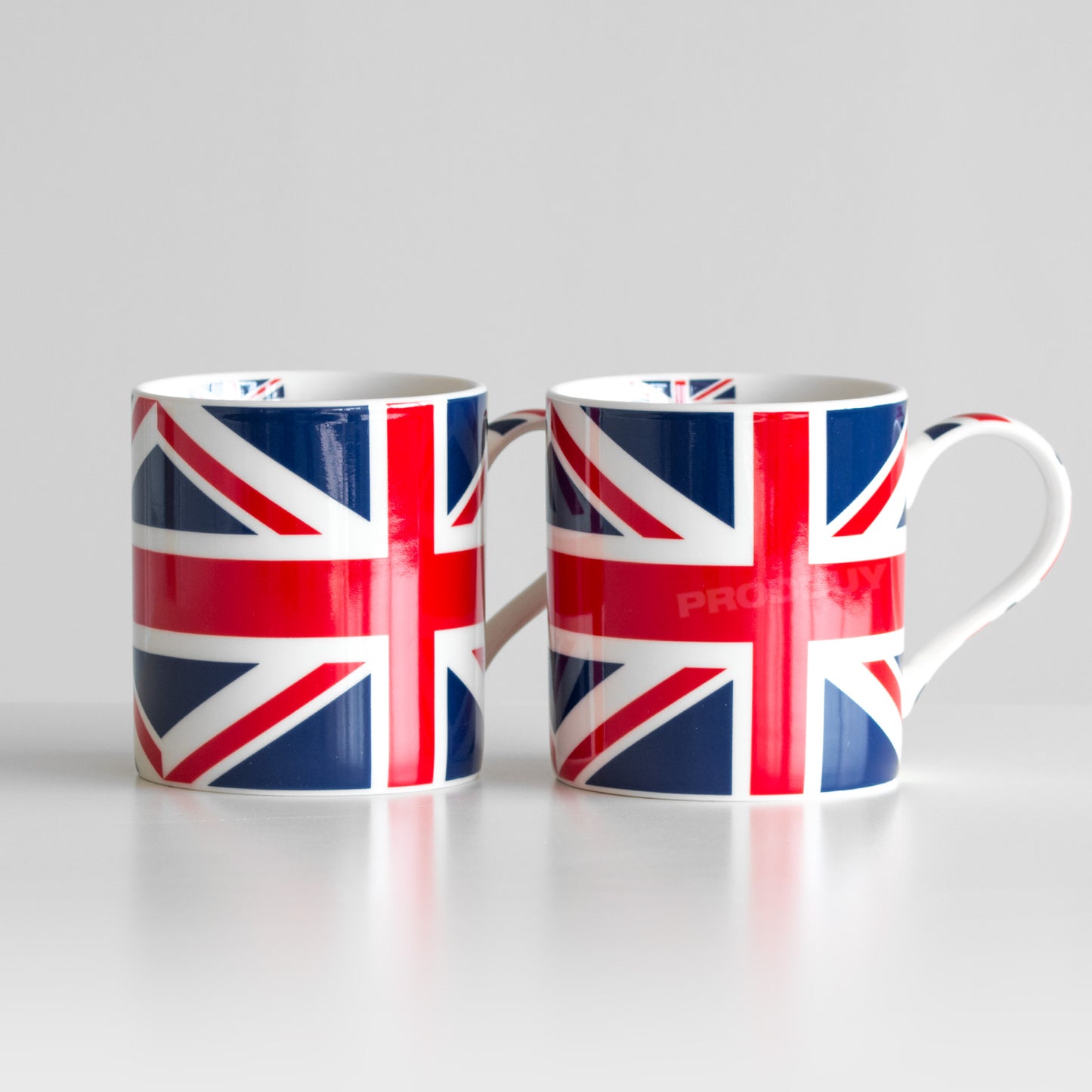 Set of 2 Union Jack Flag 350ml Coffee Mugs