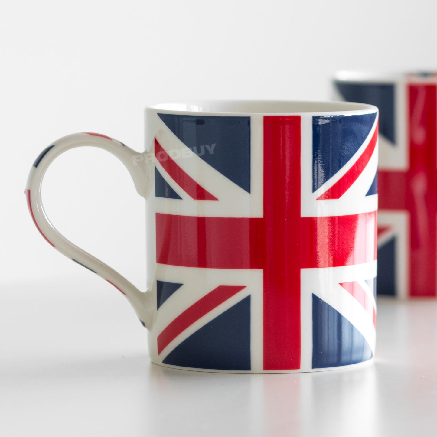 Set of 2 Union Jack Flag 350ml Coffee Mugs
