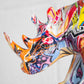 Colourful Graffiti Rhino Ornament