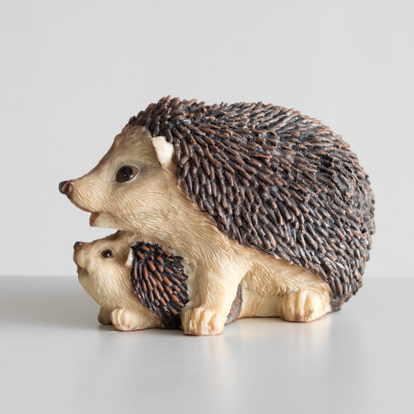 Mother & Baby Hedgehog Garden Ornament