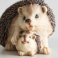 Mother & Baby Hedgehog Garden Ornament