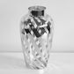 28cm Tall Large Mirrored Glass Twist Vase Flowers Artificial Dried Home Decor