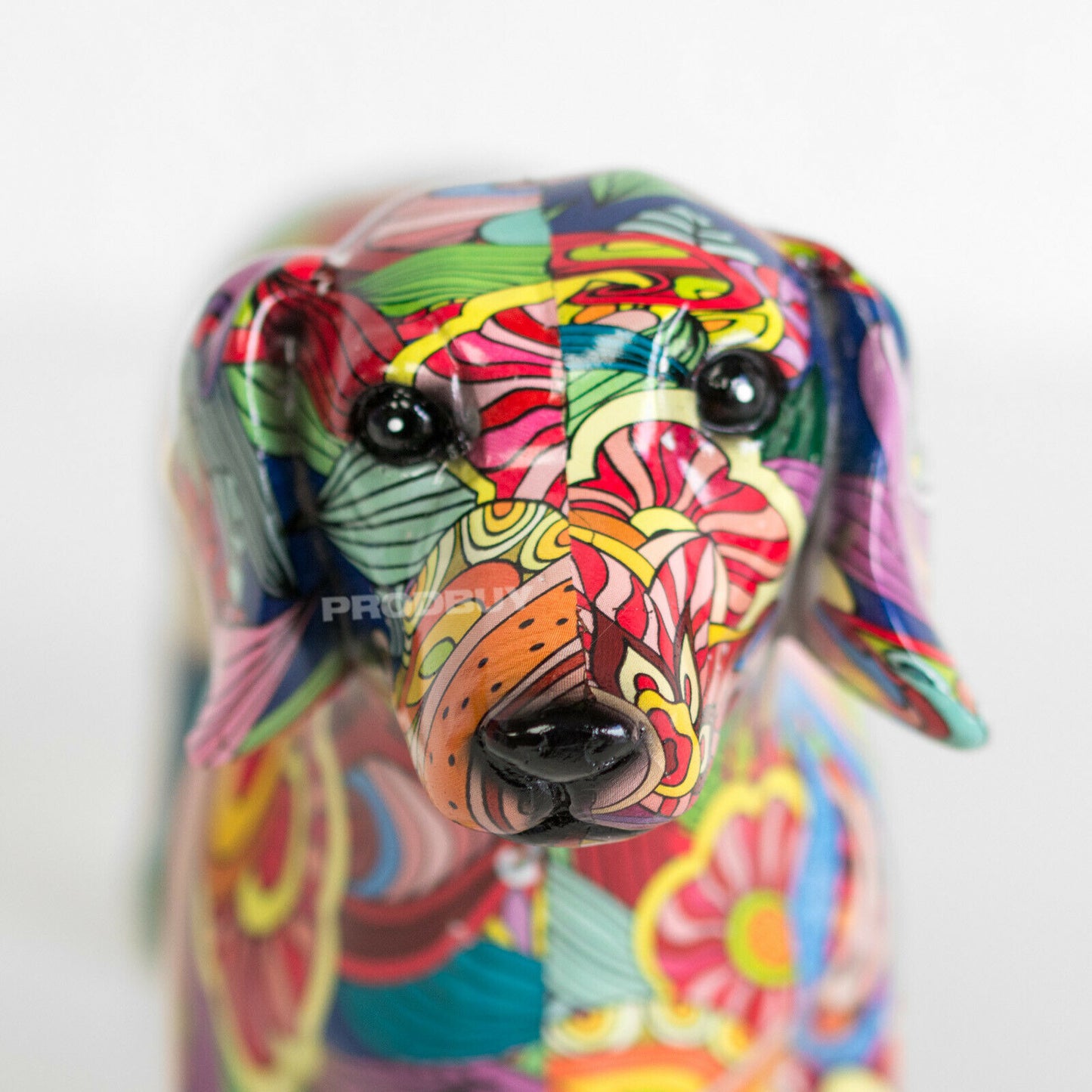 Colourful Dachshund Sausage Dog Ornament Gift Sculpture Figure Home Decoration