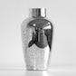 28cm Vincenza Silver Sparkle Mirror Glass Vase