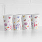 4 x 400ml HiBall Tumbler Cups Glasses Floral Butterfly