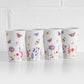 16 Piece Dinner Service Set Butterfly Floral Dinner Plate Salad Bowl Tumbler Cup