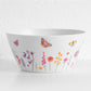 11 Piece Dinner Service Set Butterfly Floral Dinner Plate Serving Bowls Large Salad Bowl and Servers BBQ
