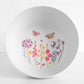 16 Piece Dinner Service Set Butterfly Floral Dinner Plate Salad Bowl Tumbler Cup