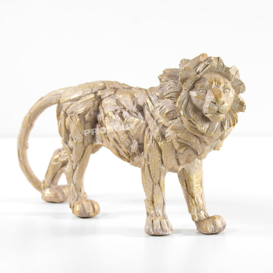 31.5cm Medium Resin Driftwood Style Lion Ornament