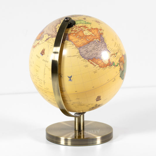 Retro 27cm Standing Globe Ornament