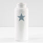 30cm Tall White Ceramic Single Grey Star Ceramic Vase