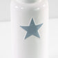 30cm Tall White Ceramic Single Grey Star Ceramic Vase