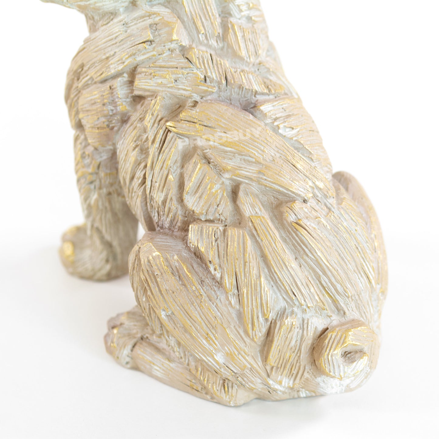 Resin Driftwood Style Sitting Pug Ornament