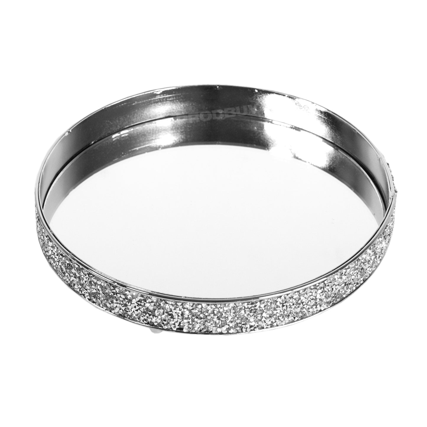 Small Crushed Diamond Faux Diamante Home Decorative Display Tray Candle Jewellery