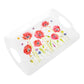 Set of 2 Large Poppy Melamine Handled Trays