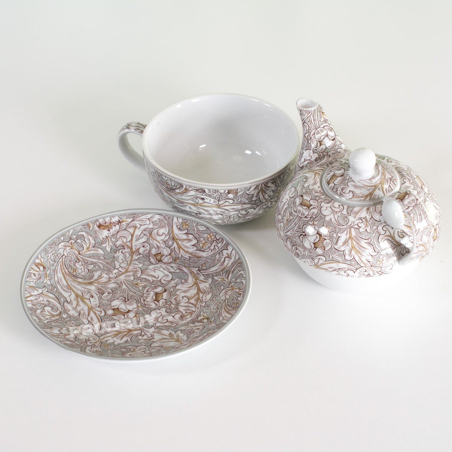 Bachelor's Button Tea For One Teapot Cup & Saucer Set