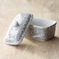 William Morris Grey Bachelor's Button Butter Dish