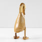 Shy Natural Wooden Duck 29cm Wood Ornament