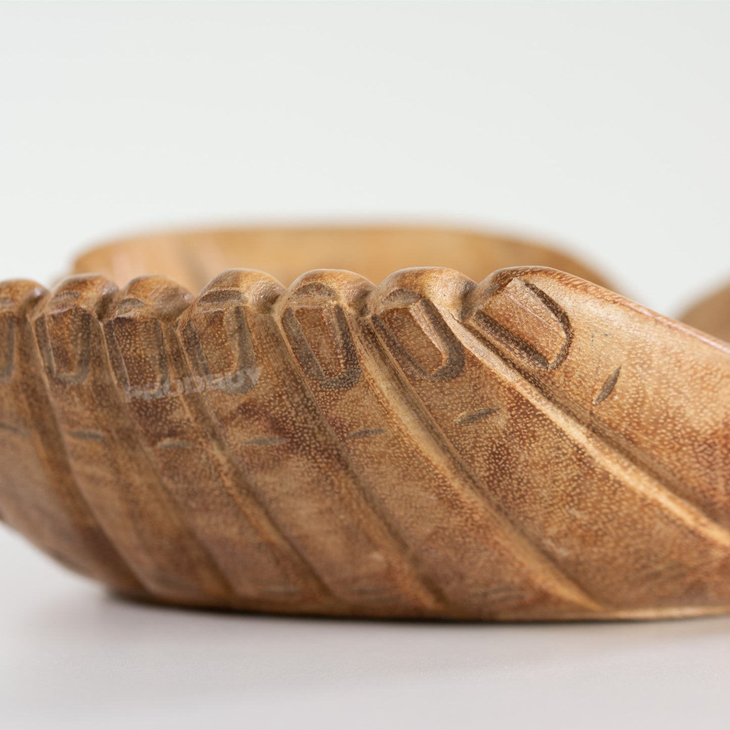 Hands of Hope Teak Root Wood Bowl Hand Carved