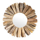 Driftwood Sunburst Round 43cm Wall Mirror