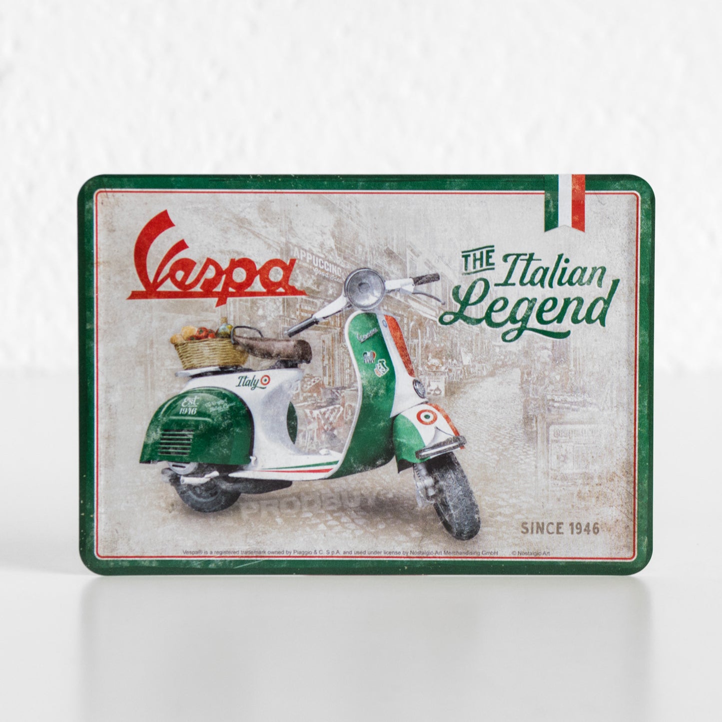Vespa 'Italian Legend' Small 14cm Wall Sign