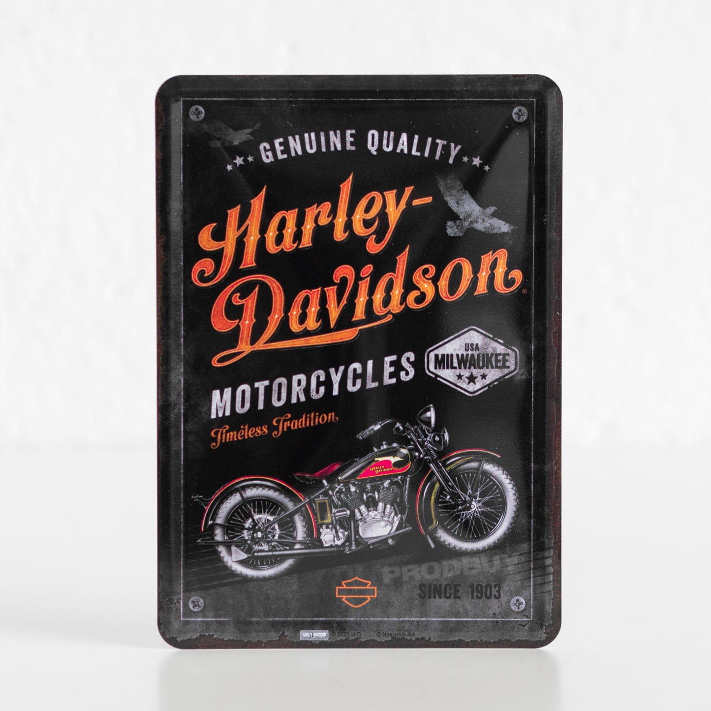 Harley Davidson Motorcycles Small 14cm Wall Sign