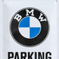 BMW Parking Only 30cm Metal Wall Sign